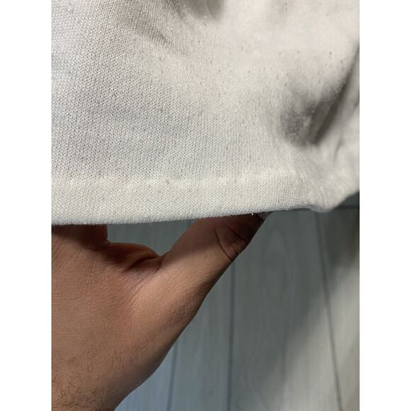 Vtg Center Star Fleece Bunny I am Not Fat Graphic Sweatshirt XLT 1988 3/4 Sleeve - Picture 5 of 10